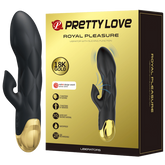 Pretty Love Liberators Rechargeable Rabbit Style Vibrator Black Black Rabbit Vibrators